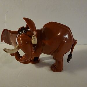 Brown Warthog Action Figure with Curved Tusks